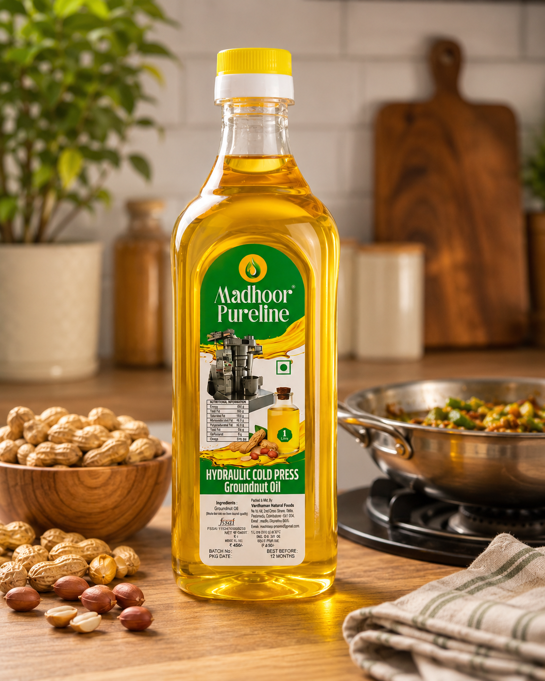 Cold-Pressed Groundnut Oil